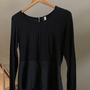 Kensie Black top with sheer Peplum bottom